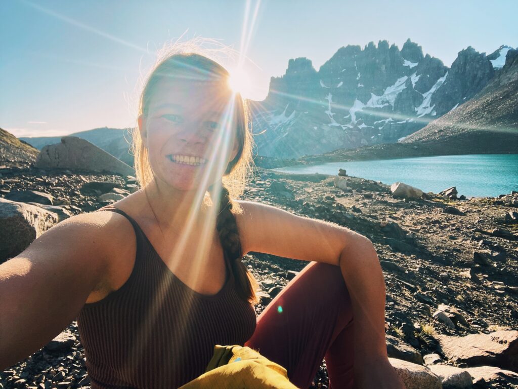 Nicole Jordan solo hiking alone selfie