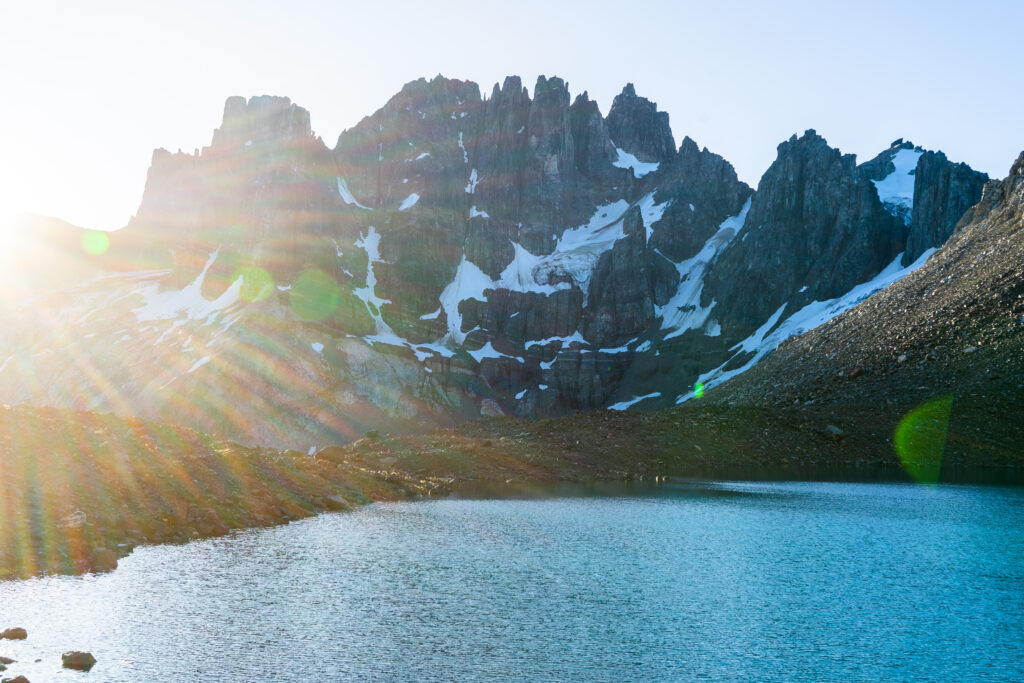 Laguna Duff while trekking Cerro Castillo Circuit