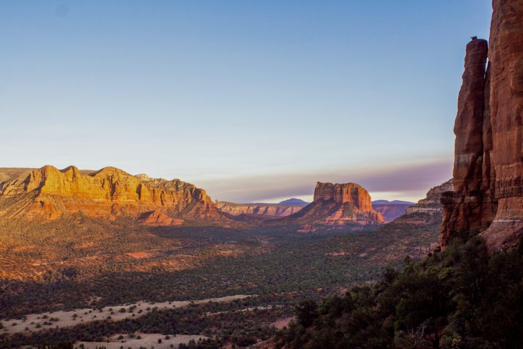 Views from Cathedral Rock Trail and easy hike in Sedona, Arizona